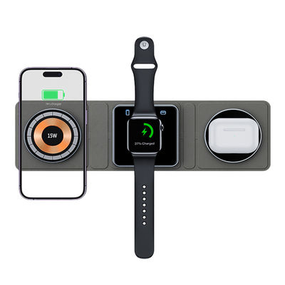 Bom preço Carregador sem fio de viagem fácil de transportar 3 em 1 on-line