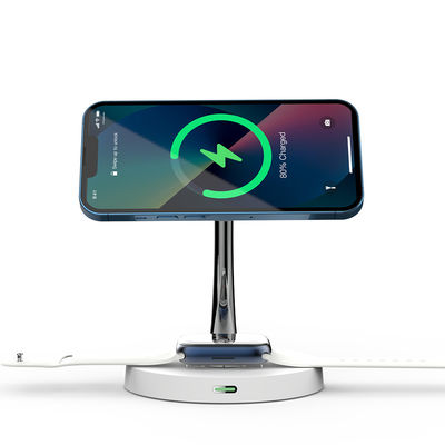 Bom preço 4A 12V Carregador sem fio todo em um Telefone relógio fone de ouvido Carregador sem fio magnético on-line