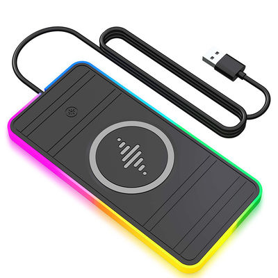 Pad de carregamento sem fio de carro compatível com Apple e Samsung 2 em 1 Carregador de carro sem fio USB 15W Carregamento rápido