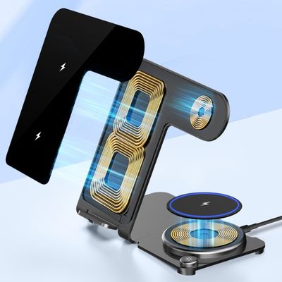 Bom preço Carregamento sem fio de metal 3W fone de ouvido e 2W watch potência de saída para carregamento conveniente on-line