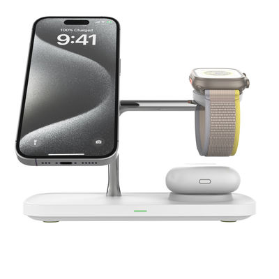 Bom preço Estação de carregamento sem fio Qi 2 All in 1 para Apple & Samsung on-line