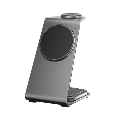 Bom preço Carregamento sem fio rápido Carregador de liga de alumínio para iPhone Samsung Smartphones Earbuds & iWatch on-line