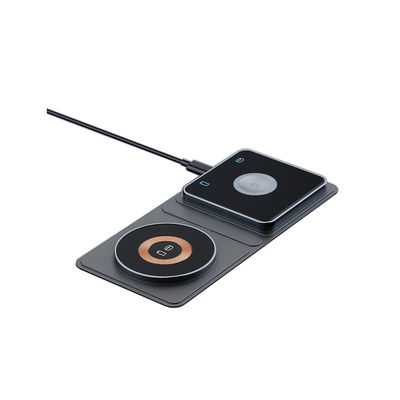 Bom preço Carregamento sem fio dobrável de telefone inteligente com proteção contra excesso de calor e logotipo personalizado on-line
