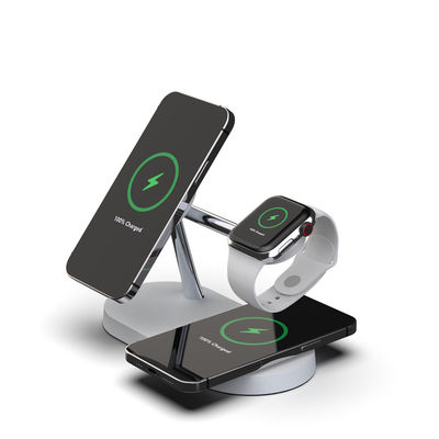 Bom preço Carregamento de fones de ouvido de 3W Carregador sem fio magnético 5 em 1 com saída USB CE/FCC/RoHS aprovado on-line