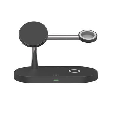 Bom preço Carregamento rápido de 15 W 4 em 1 Carregador magnético sem fio com luz noturna on-line