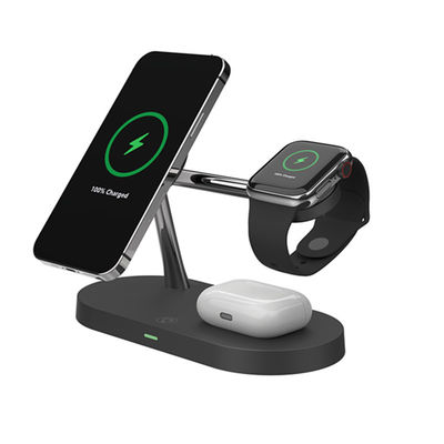 Bom preço Carregador sem fio rápido 4 em 1 Compatível com telefone inteligente e interface de saída USB-A on-line