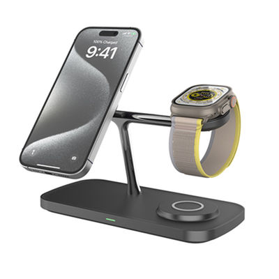 Bom preço QI2 All In 1 15 In 1 Carregador sem fio rápido magnético de 15 W para iPhone 16 15 14 Relógios inteligentes Fones de ouvido on-line
