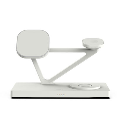 Bom preço 5 em 1 15W carregador sem fio magnético rápido Sation com luz noturna 2W aceitar logotipo personalizado on-line