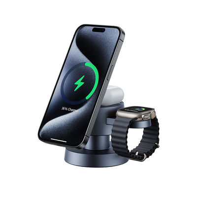 Bom preço Estação de carregamento sem fio de novo design com lâmpada noturna para iPhone Airpods e IWatch on-line