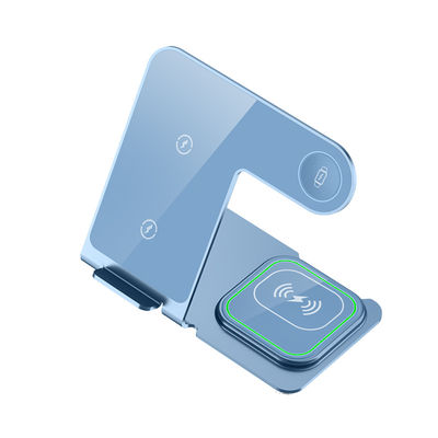 Bom preço 3 em 1 bracket liga de alumínio carregador sem fio para telefone earphone relógios on-line