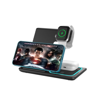 Bom preço Eficiência de carregamento > 73% Carregador sem fios 3 em 1 Material de lente acrílica de plástico on-line