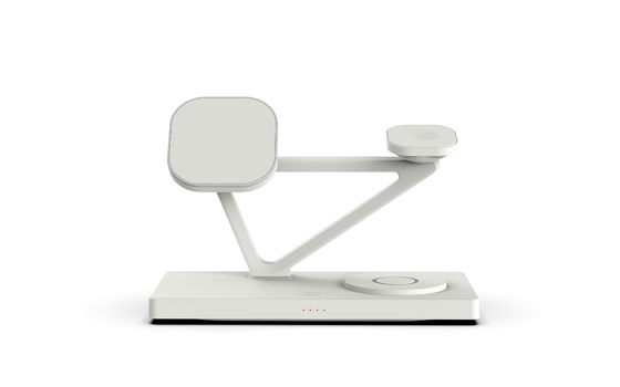 15watt 360g Compatível 5 em 1 carregador sem fio magnético com luz noturna 2w preto e branco