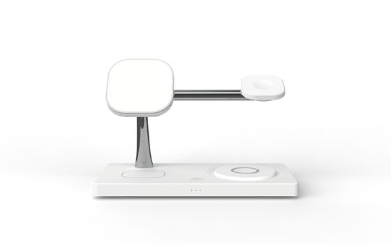 Lâmpada noturna de carregamento sem fio magnético rápido 15w para Airpods Iwatch Material ABS