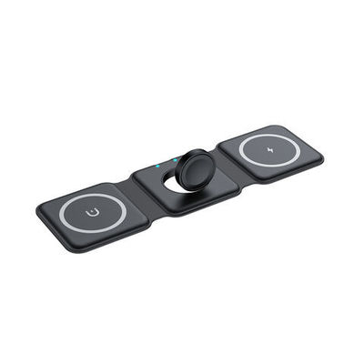 Bom preço Estilo 15W Apple Carregador de Viagem Sem Fio Carregador Sem Fio Magnético dobrável Para Telefone on-line