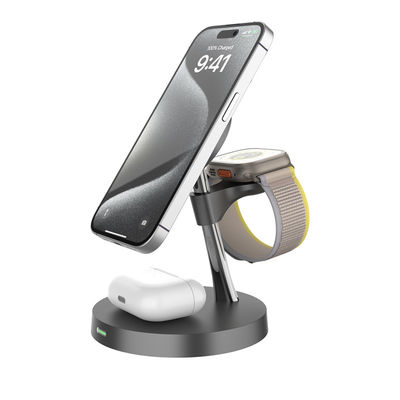 Bom preço Estação de carregamento sem fio 4 em 1 compatível com Samsung Apple on-line