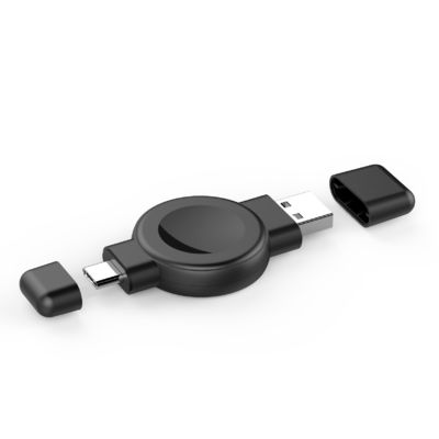 2.5W Carregador de Smart Watch Branco/Negro Cores USB Tipo C Interface de entrada 5V Voltagem de saída