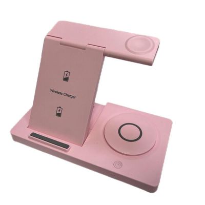 Bom preço Estação de carregamento sem fio dobrável de 15W em branco/preto/verde/púrpura/rosa para carregamento de relógio 3W Saída 5W/7.5W/10W/15W on-line