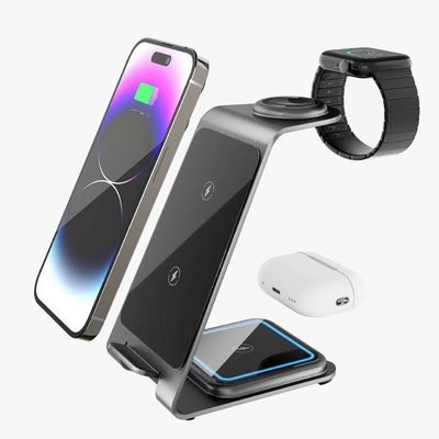 Bom preço Fábrica Origem Carregador sem fio de metal Compatível com iPhone OEM ODM on-line