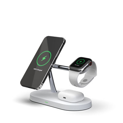Bom preço Estação de carregamento sem fio multifuncional 5 em 1 com luz noturna de 2 W e saída USB on-line