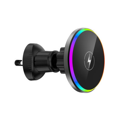 Bom preço Carregador de carro sem fio magnético com saída máxima de 15W e frequência de carga de 110-205KHz on-line