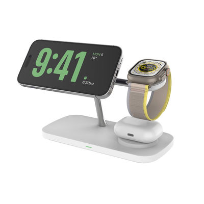 Bom preço QI2 5 in 1 Magnetic Wireless Charger iPhone Stand 15W Fast Mag-Safe Charger for iPhone 17/17 Pro/17 Air/17 Pro Max 16/15/14/13/12 Series Apple Magnet Wireless Charging Station/Pad for AirPods on-line