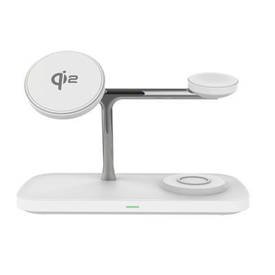 Carregador rápido de nova geração de 15 W All-In-One Carregador sem fio magnético com forte aspiração magnética Ângulo ajustável