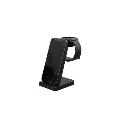 Carregador sem fio compacto de 5W Max Power para carregamento de fones de ouvido em preto branco roxo cinza