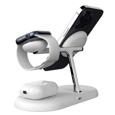 T256 Carregador sem fio magnético com luz noturna LED e interruptor táctil Distância de carregamento 8 mm