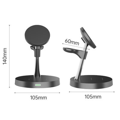 Bom preço 4 em 1 Lâmpada Noturna Magnética Rápida Carregador Sem Fio ABS Material de Ligação de Zinco Frequência de Trabalho 110-205KHz on-line
