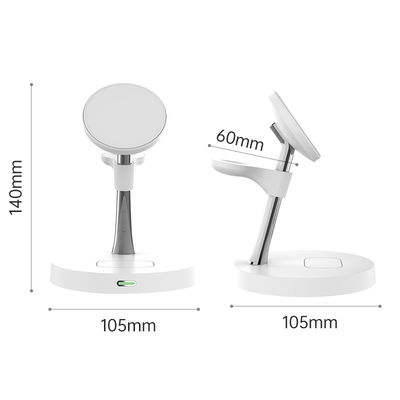 Branco e Preto Samsung Apple 2W Lâmpada Noturna Carregador Magnético 9V/2A Um Dispositivo 9V/3A Telefones Duplos com Interface Tipo C