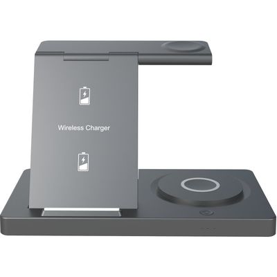 Carregador sem fio dobrável 5 em 1 suporta Samsung Apple Watch Distância de carregamento ≤ 8mm