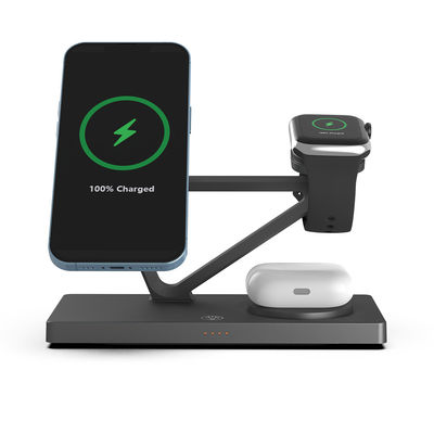 T216 Carregador rápido sem fio 15W/10W/7.5W /5W Suporte para Apple e Samsung Phone com carregador ABS de luz noturna