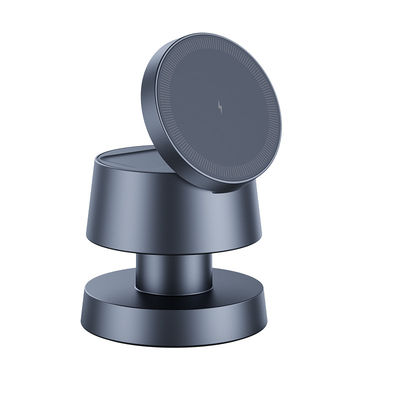 Bom preço Industrial XH-X6 Carregador rápido sem fio 15W/10W Apoio de pintura metálica Ajuste de ângulo com carregador de luz de duas cores on-line