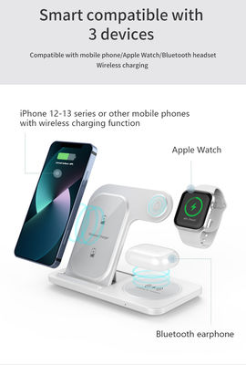 Bom preço Carregador rápido sem fio 3 em 1 Apple/Samsung 15W/10W Suporte de carregador de stand Apple Watch QiI Charging Protocol Carregador padrão on-line