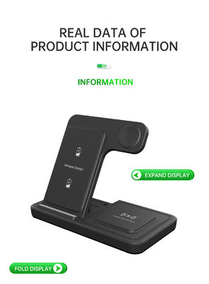 Bom preço T288 15w / 10w Dual Interface Wireless Fast Charger Stand para iPhone e Samsung 2025 Porta de carregamento de telefone móvel on-line