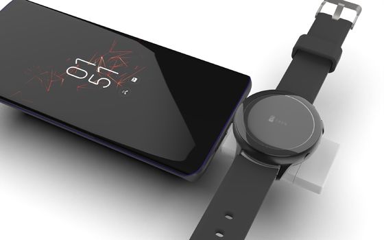 2025 Carregador de relógio rápido sem fio T316 Suporte Carregador de relógio de interface dupla Apple e Samsung