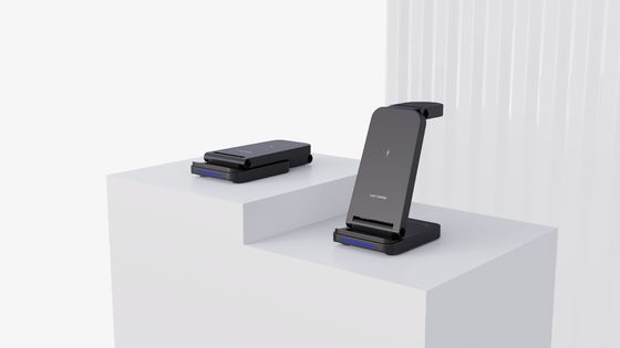 Carregador de telemóvel ABS Metal S90 dobrável com luz para produtos Apple e Samsung 9V-2A 5V-3A