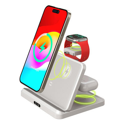 15W / 10W Potência de saída A21 Apple e Samsung Carregador com indicador LED para relógio de telefone celular e suporte de carregamento de fones de ouvido