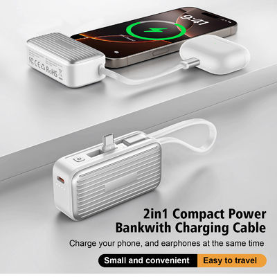 2025 Timess Novo Eficiente 4800mah Banco de Energia de Telefone Móvel Mini Banco de Energia Com Banco de Carregamento de Interface Dupla Tipo-C