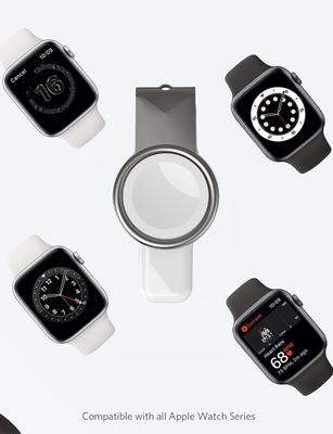 2025 Novo carregador sem fio de zinco T304-A Suporte de carregamento de produtos Apple e Samsung Carregador de relógio de interface dupla