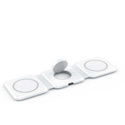 2025 Novo carregador sem fio W07C 15W Porta tipo-C Magnético Mini Carregador Suporte Iwatches And Airpods