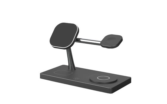 T218 Multi-functional Wireless Fast Charger Apple And Samsung Phones Charger 15W 10W 7.5W 5W Charger With NIght Liaght ABS Charger