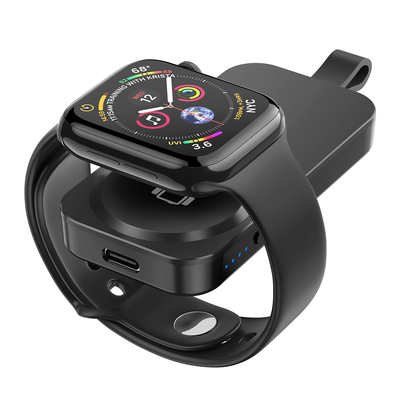 Material ABS PC X550 Último carregador rápido sem fio para o Apple Watch e Mini Power Bank de 1000mAh