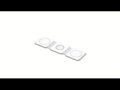 15W Qi compatível portátil com proteção contra sobrevoltagem - Preto/branco