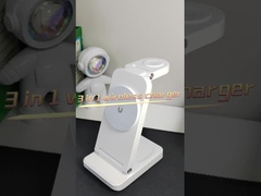 Carregador sem fio compacto de 5W Max Power para carregamento de fones de ouvido em preto branco roxo cinza