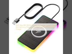 2025 New A8H Moblie Phone Car Charger Suporte de Apple e Samsung Carregamento 15w/10w/7.5w/5w Carregador rápido sem fio