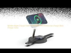 Carregador Apple Sem Fio T268C OEM/ODM 15W Carregamento Rápido Sem Fio Preto Suporte do Carregador